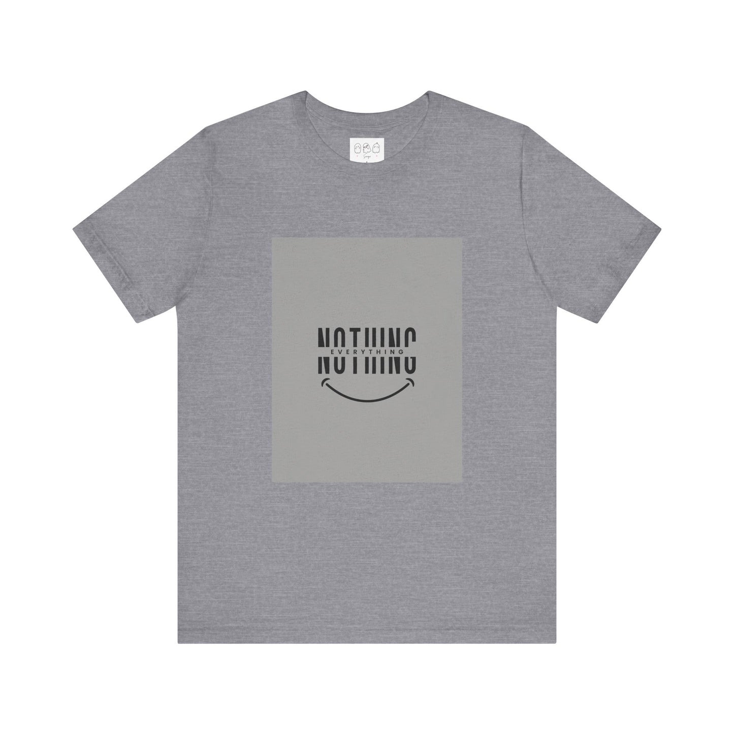 Unisex Graphic Tee: 'Nothing Everything' and 'Find Yourself', Trendy Casual Wear, Inspirational Gift, Everyday Fashion