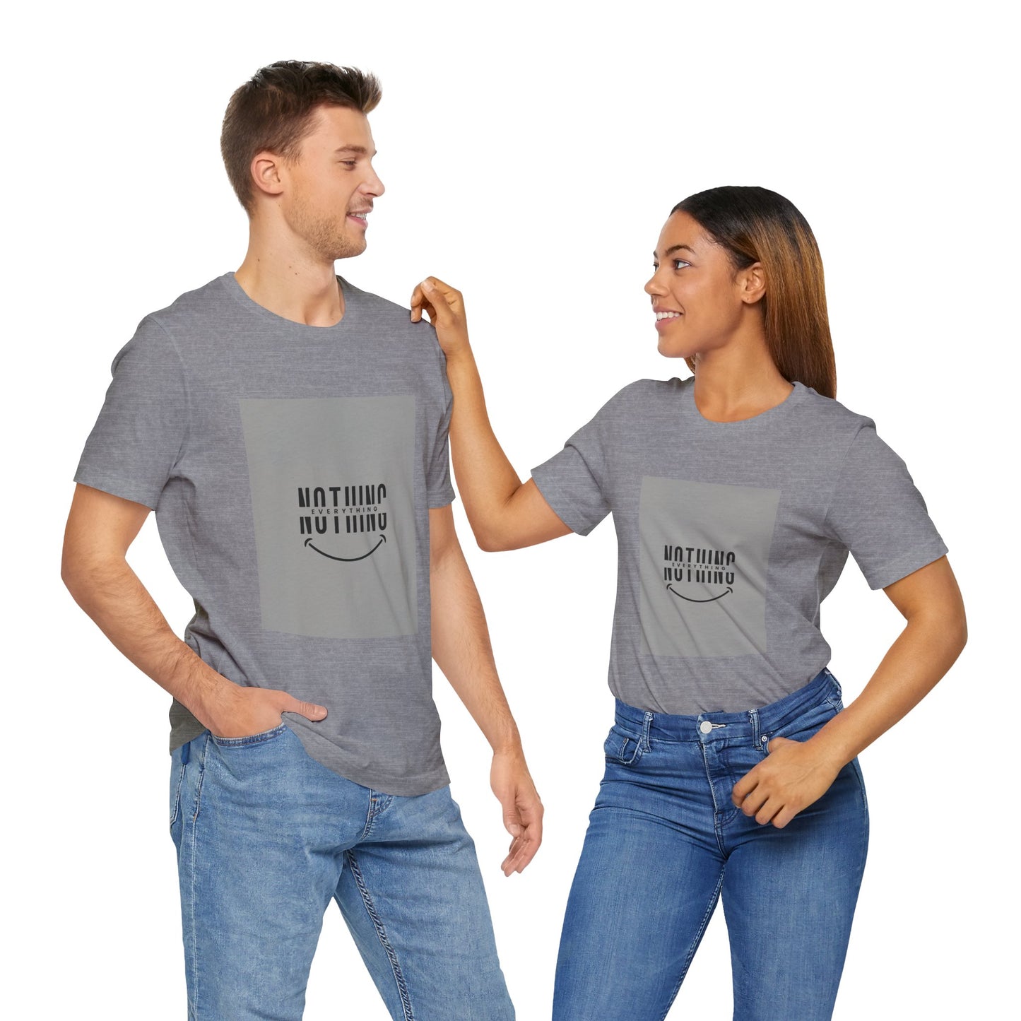 Unisex Graphic Tee: 'Nothing Everything' and 'Find Yourself', Trendy Casual Wear, Inspirational Gift, Everyday Fashion
