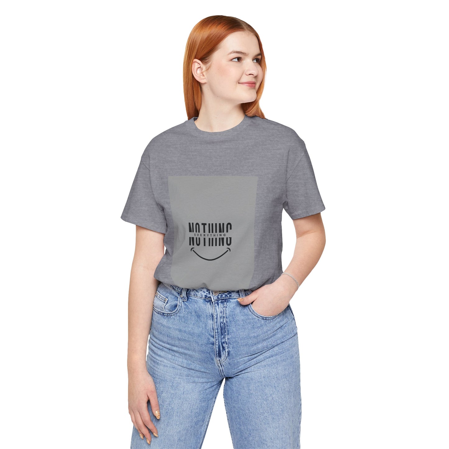 Unisex Graphic Tee: 'Nothing Everything' and 'Find Yourself', Trendy Casual Wear, Inspirational Gift, Everyday Fashion