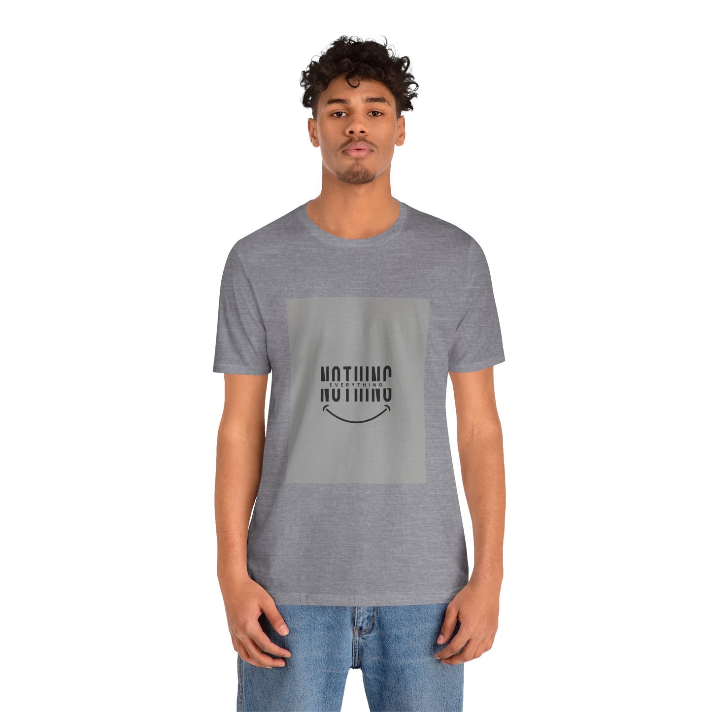 Unisex Graphic Tee: 'Nothing Everything' and 'Find Yourself', Trendy Casual Wear, Inspirational Gift, Everyday Fashion