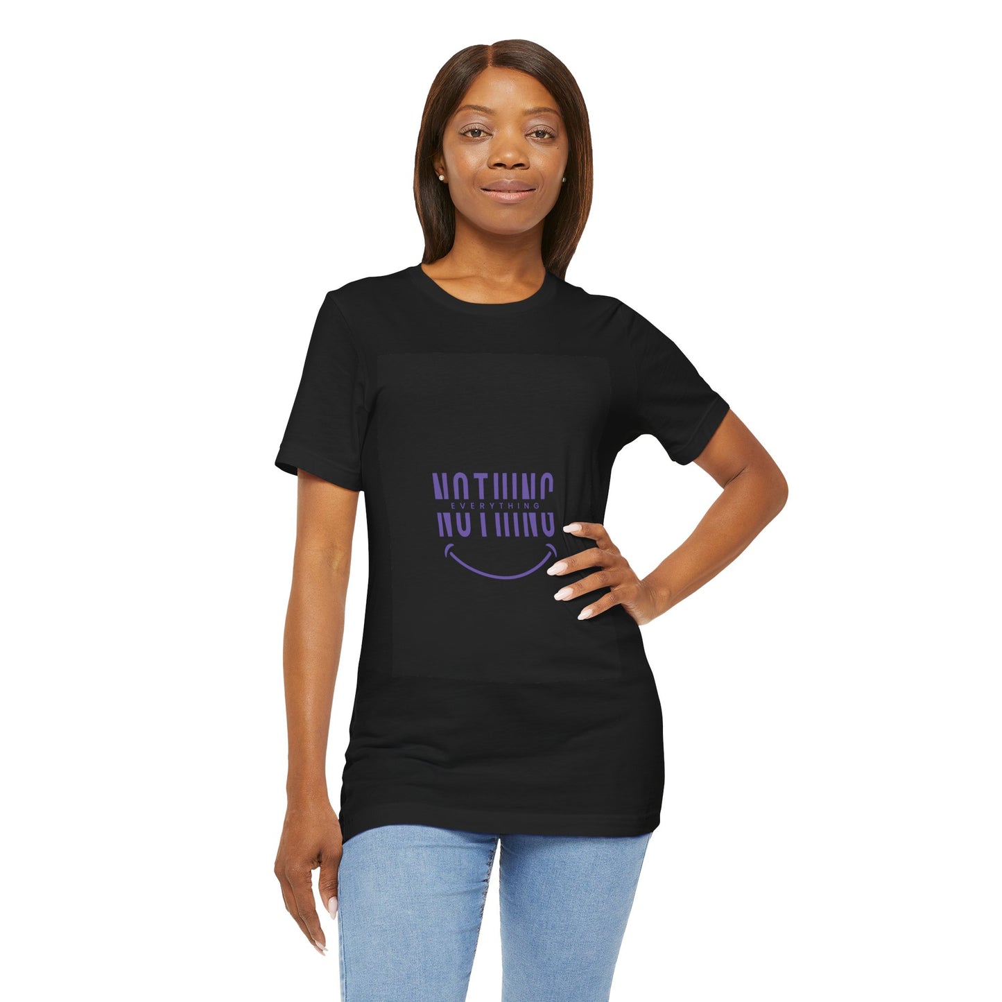 Unisex Graphic Tee: 'Nothing Everything' and 'Find Yourself', Trendy Casual Wear, Inspirational Gift, Everyday Fashion