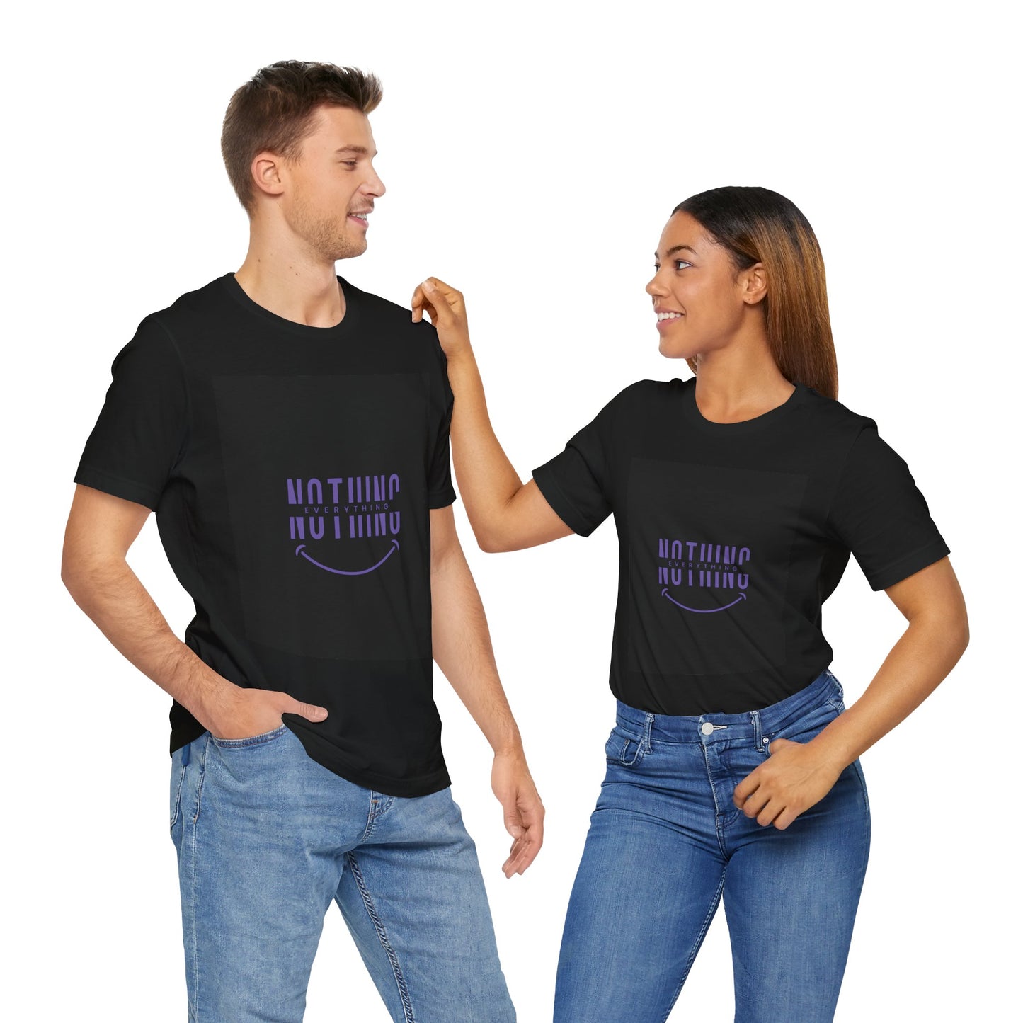 Unisex Graphic Tee: 'Nothing Everything' and 'Find Yourself', Trendy Casual Wear, Inspirational Gift, Everyday Fashion