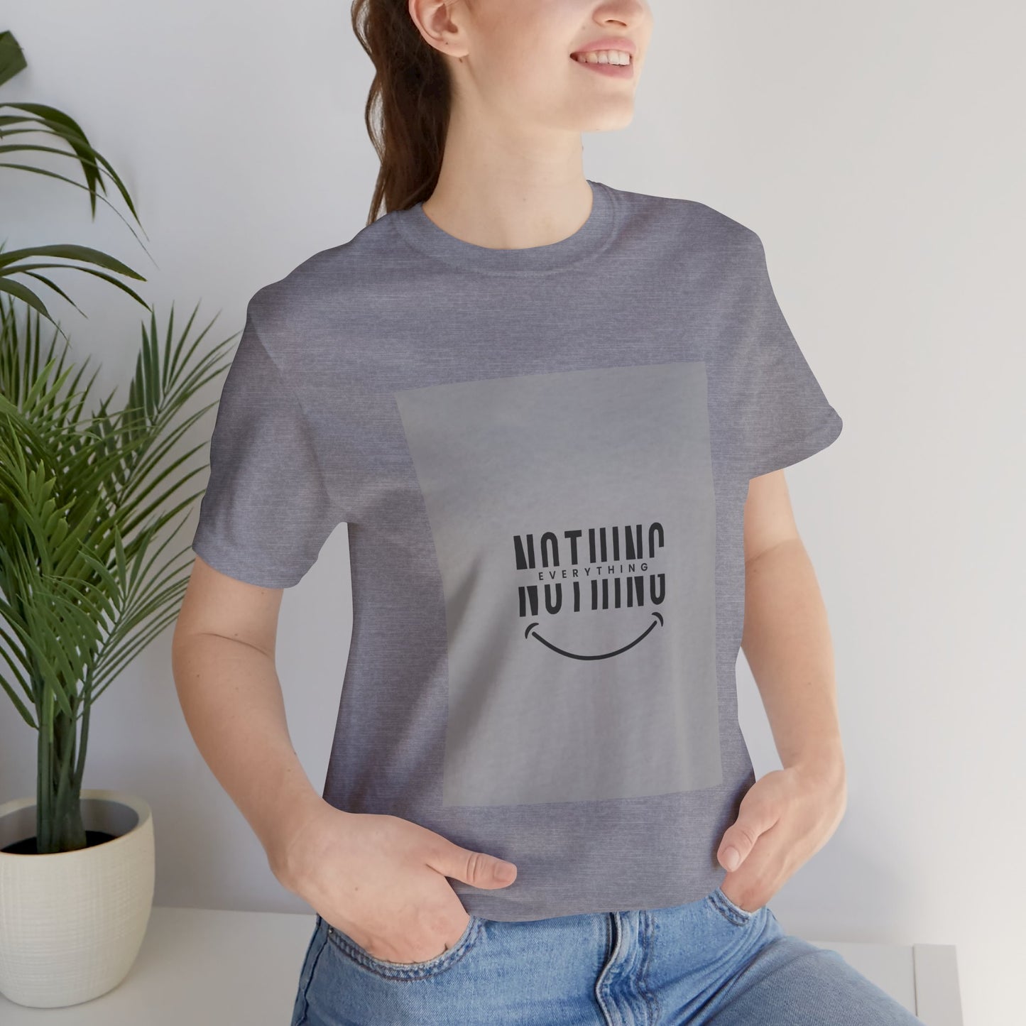 Unisex Graphic Tee: 'Nothing Everything' and 'Find Yourself', Trendy Casual Wear, Inspirational Gift, Everyday Fashion