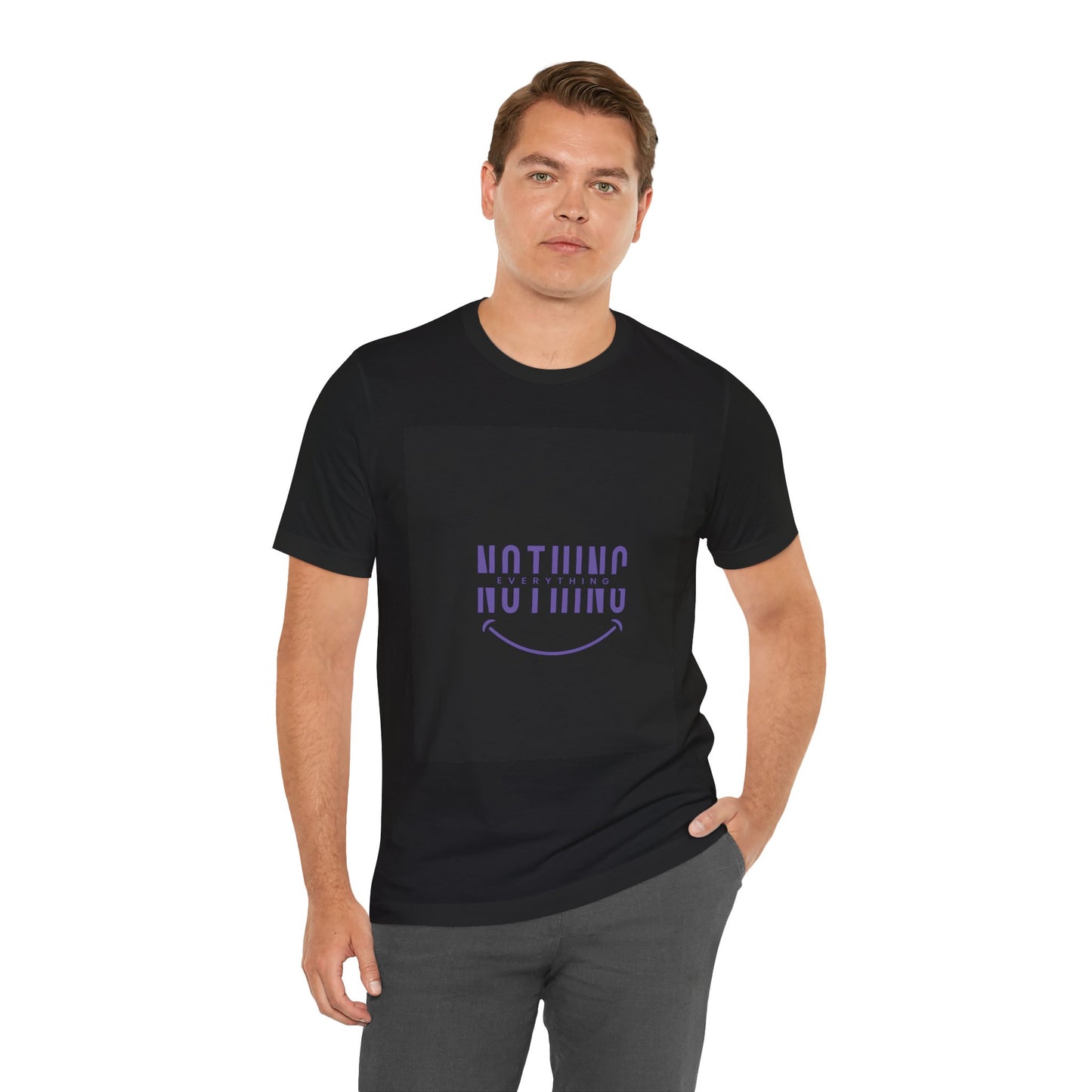 Unisex Graphic Tee: 'Nothing Everything' and 'Find Yourself', Trendy Casual Wear, Inspirational Gift, Everyday Fashion