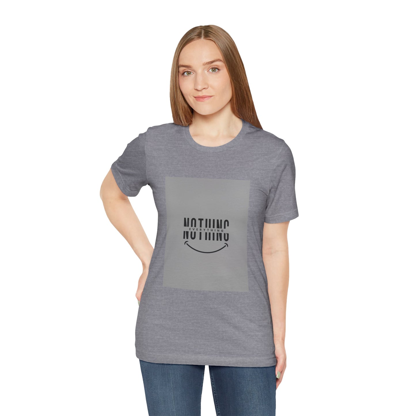 Unisex Graphic Tee: 'Nothing Everything' and 'Find Yourself', Trendy Casual Wear, Inspirational Gift, Everyday Fashion