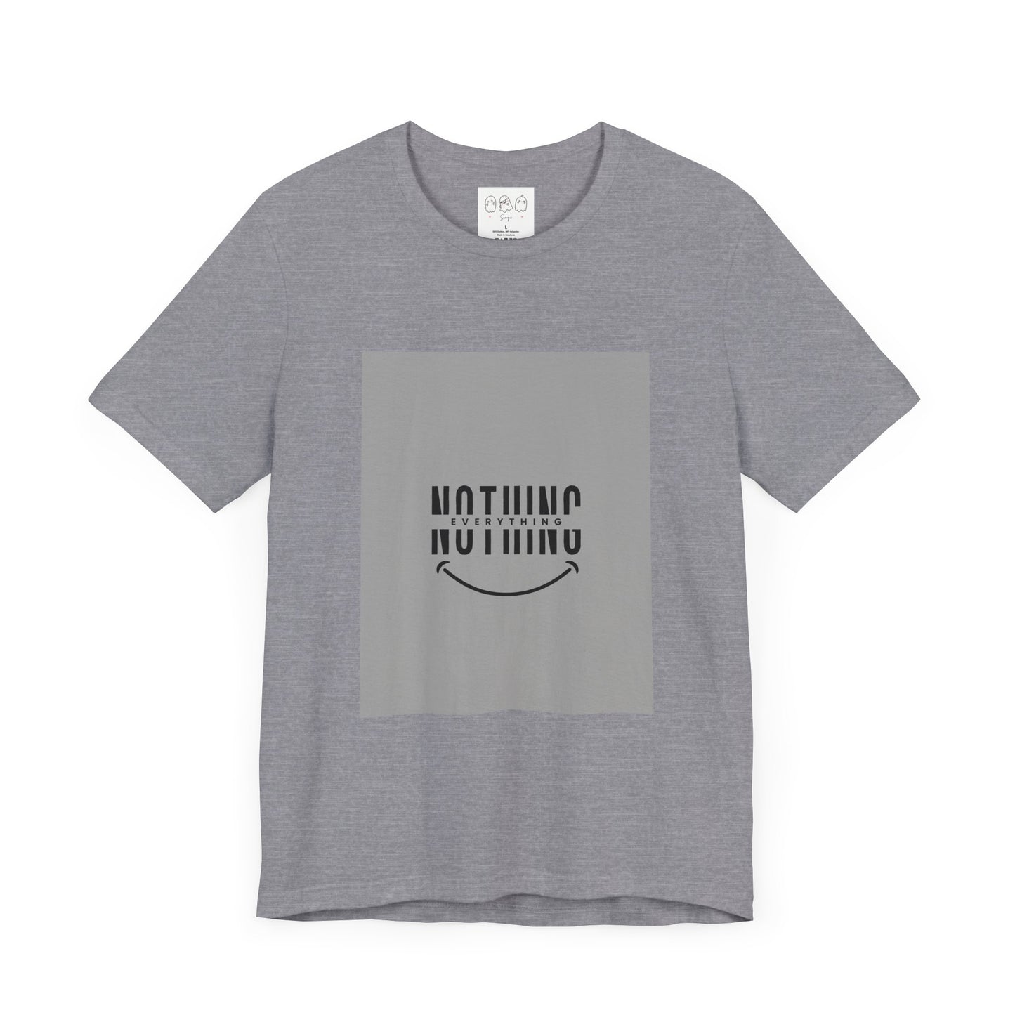 Unisex Graphic Tee: 'Nothing Everything' and 'Find Yourself', Trendy Casual Wear, Inspirational Gift, Everyday Fashion
