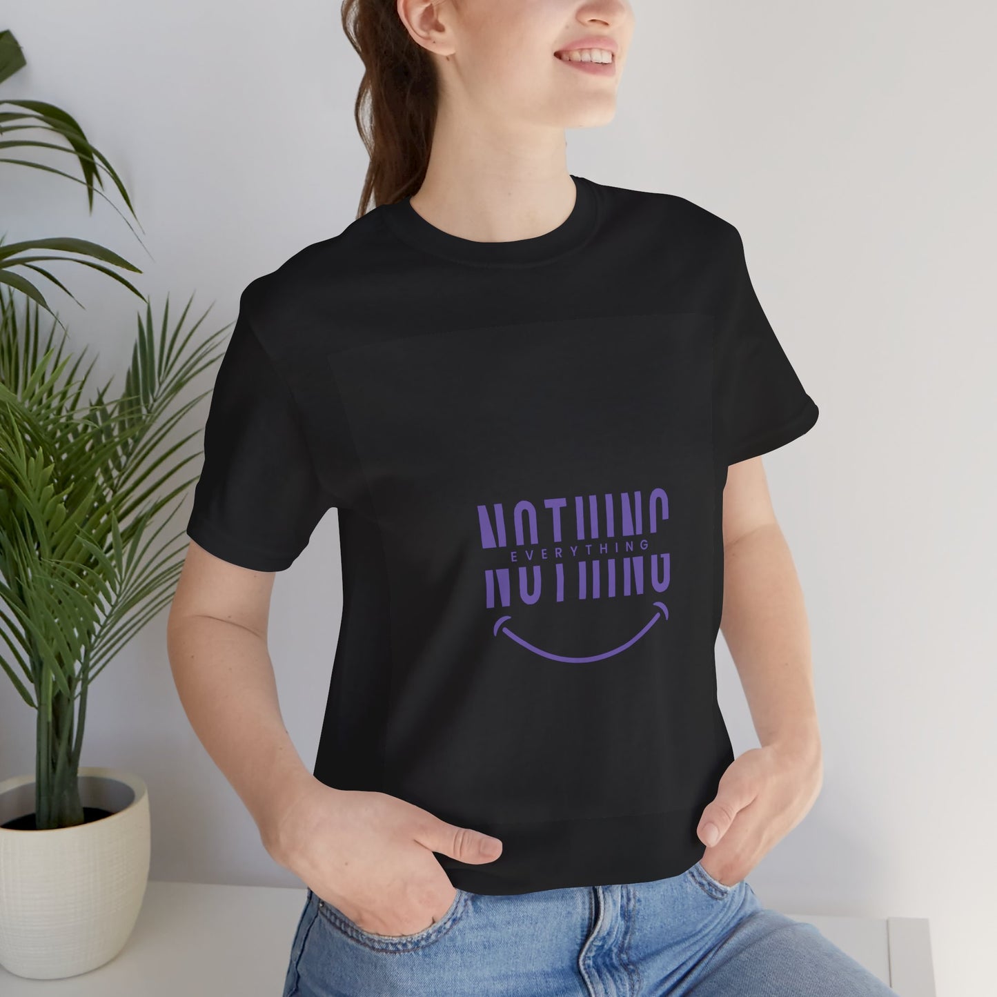 Unisex Graphic Tee: 'Nothing Everything' and 'Find Yourself', Trendy Casual Wear, Inspirational Gift, Everyday Fashion